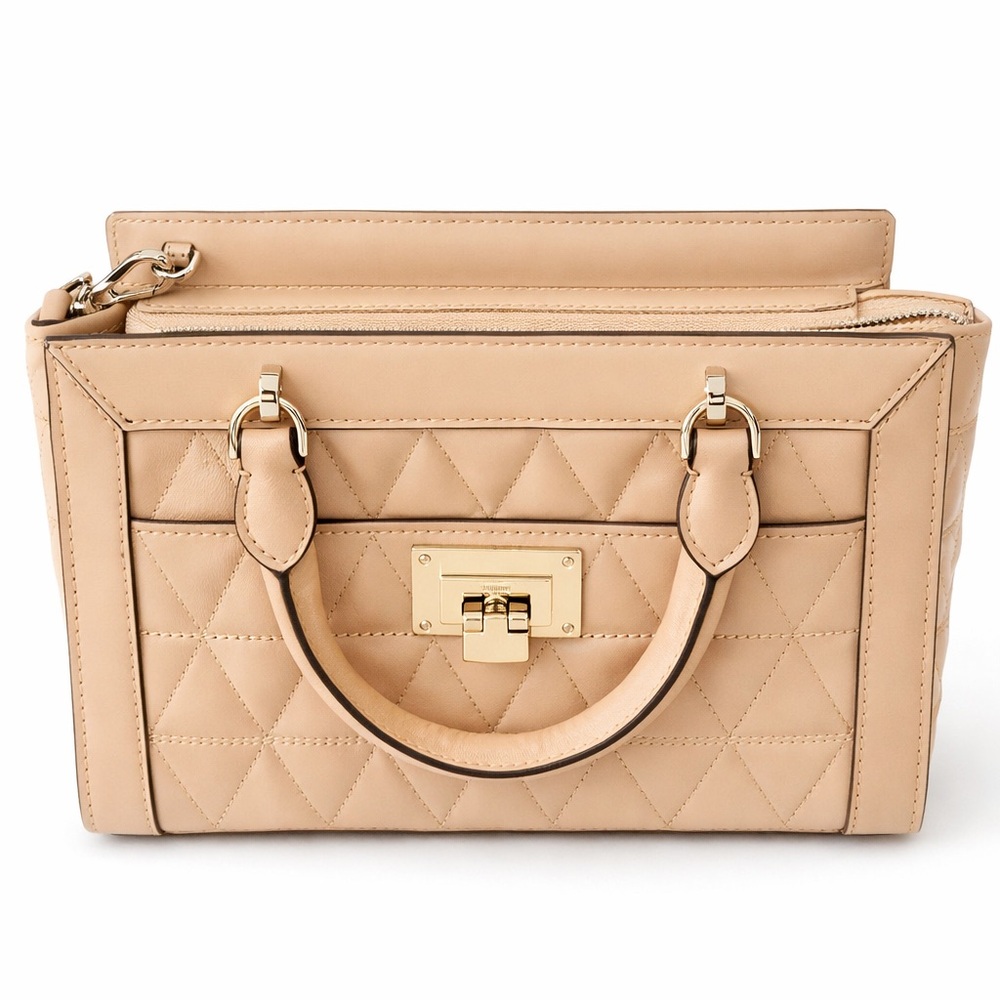 Michael Kors Tan leather messenger bag